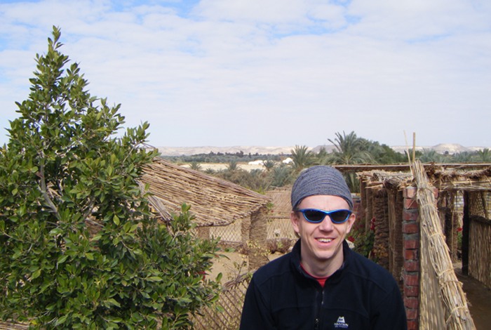 Waiting for the dessert safari to leave 'early' in the morning.