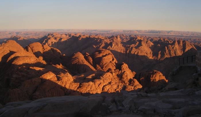 Yet another early morning shot from the top of Mount Sinai.