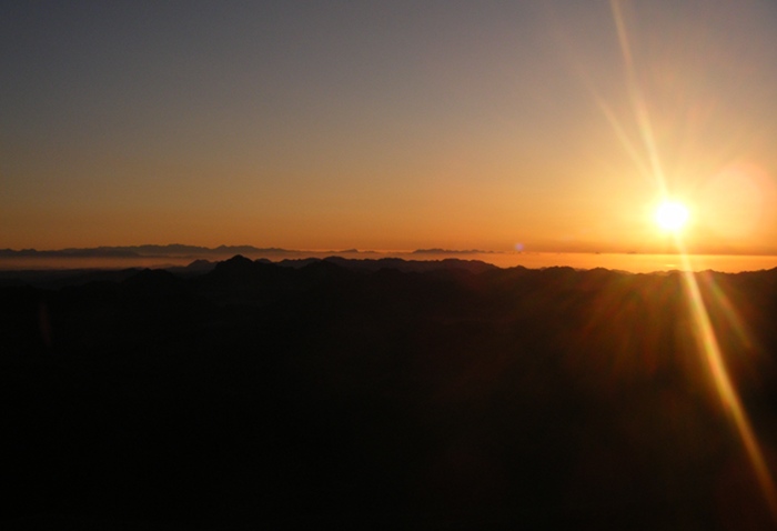 Another early morning shot from the top of Mount Sinai.