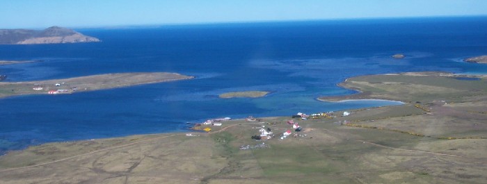 A typical Falkland Islands settlement.