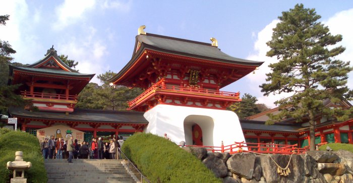 The Akama Jingu shrine in Shimonseki.