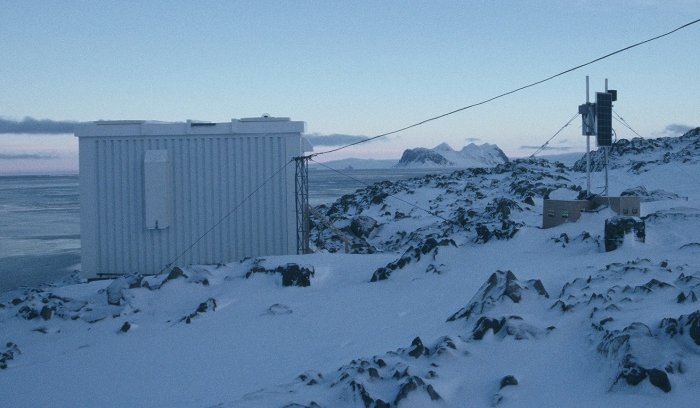 Some of the experiments that I looked after at Rothera. A Low Power Radiometer studying atmospheric gravity waves upto 100 Km above the Earth and the GATF hut containing more sophisticated optical experiments studying the atmosphere above the Antarctic.