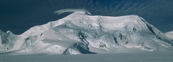 Mountains on Adelaide Island seen from the east during my first winter trip at Rothera.