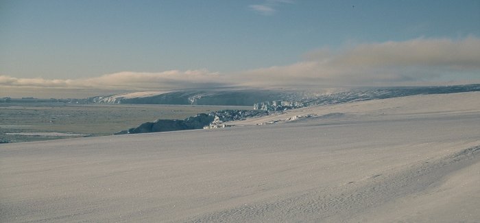 The view south along the eastern coast of Adelaide Island from Carvajal.