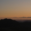 Early morning mist seen from Mount Sinai.