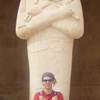 A statue at the Temple of Hatshepsut on the west bank at Luxor.