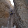 The steep climb up to the tomb of Tuthmosis III in the Valley of the Kings at Luxor. You can't take photos inside of the tombs. This was the most well hidden of all the tombs in the Valley.