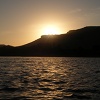 Sunset on the first day of our trip down the Nile on a felucca.