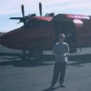 Me about to board the Dash-7 to Rothera from Stanley airport on the Falkland Islands. I've got a top hair-do after two months on the ship!