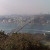 The bridge across the Kanmon Straits between Shimonseki on Honshu Island and Mojiko on Kyushu (where it was taken from).