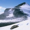 Blowing snow on the ridge leading to the summit of Sphinx.