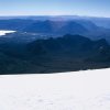 Pucon seen from the top of the volcano.